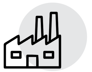 Pictogramme représentant le service de transport de marchandises industrielles des Transports Gauthier