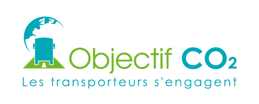 Logo de la charte Objectif CO2, symbolisant l'engagement des Transports Gauthier pour la réduction des émissions de CO2.